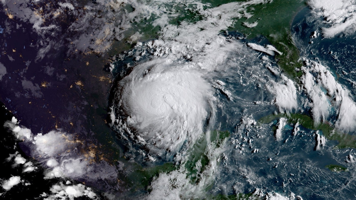 Hurricane Harvey from space