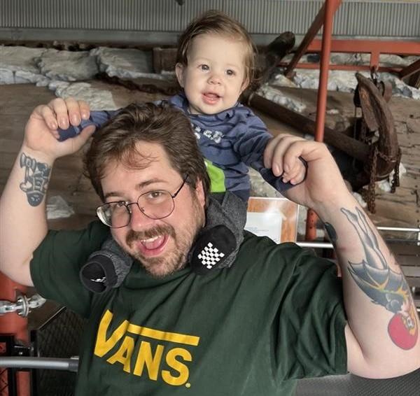 Michael Humphrey with his two-year-old son, Sam OVPR Senior Administrative Associate Michael Humphrey with his two-year-old son, Sam