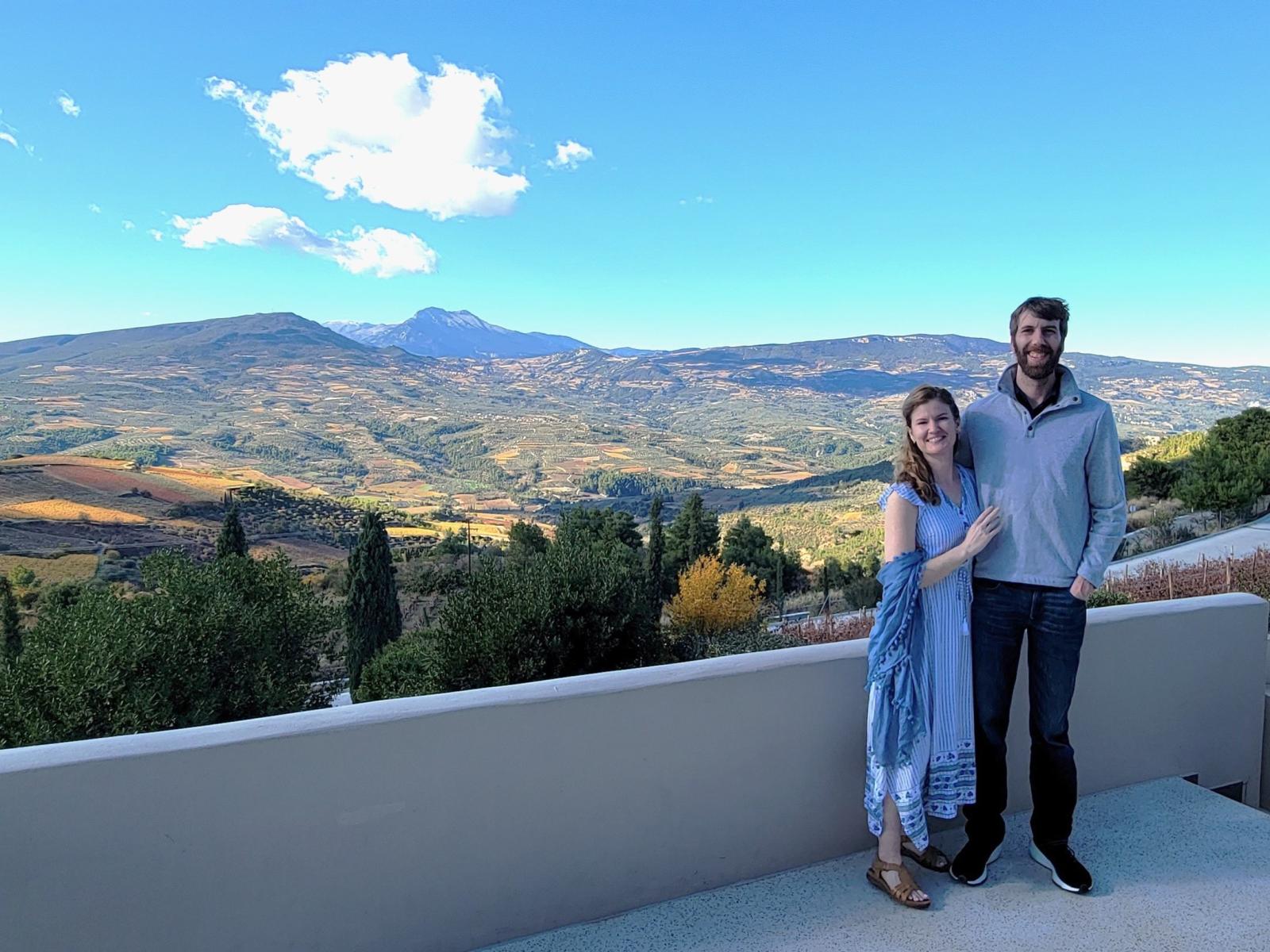 UT Austin OVPR Senior IRB Reliance Specialist Rachel Cowan (left) alongside her boyfriend, Nick