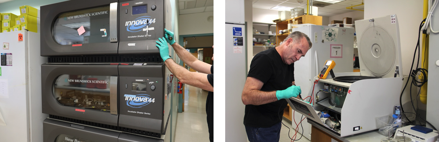 incubators and centrifuges