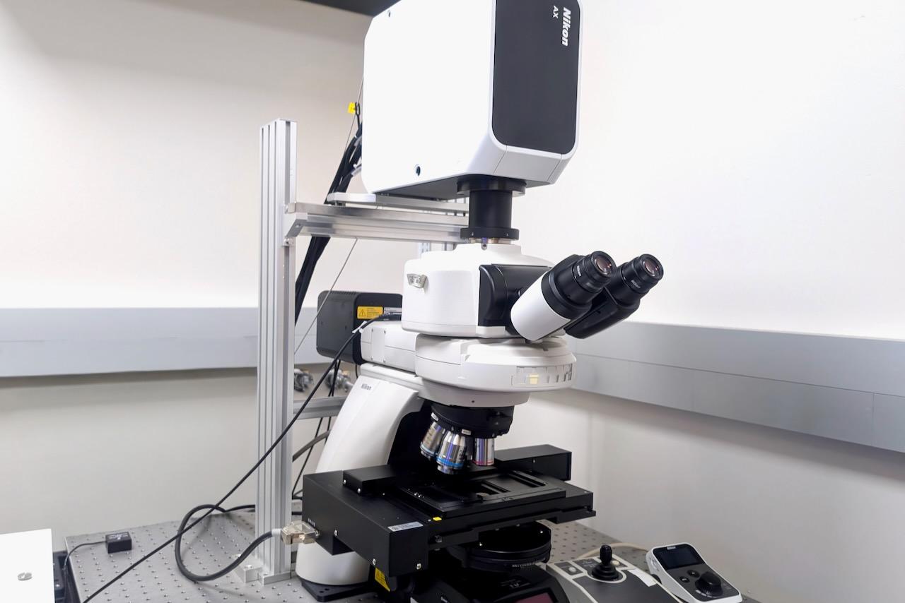 Nikon AXR upright laser scanning confocal microscope
